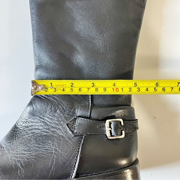STEVE MADDEN Black Leather Knee High Boots Women’s Size 6.5 - Picture 12 of 13